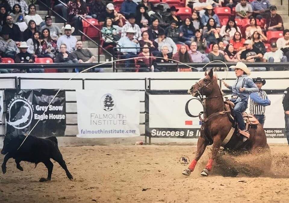 Female Roper Catching Success